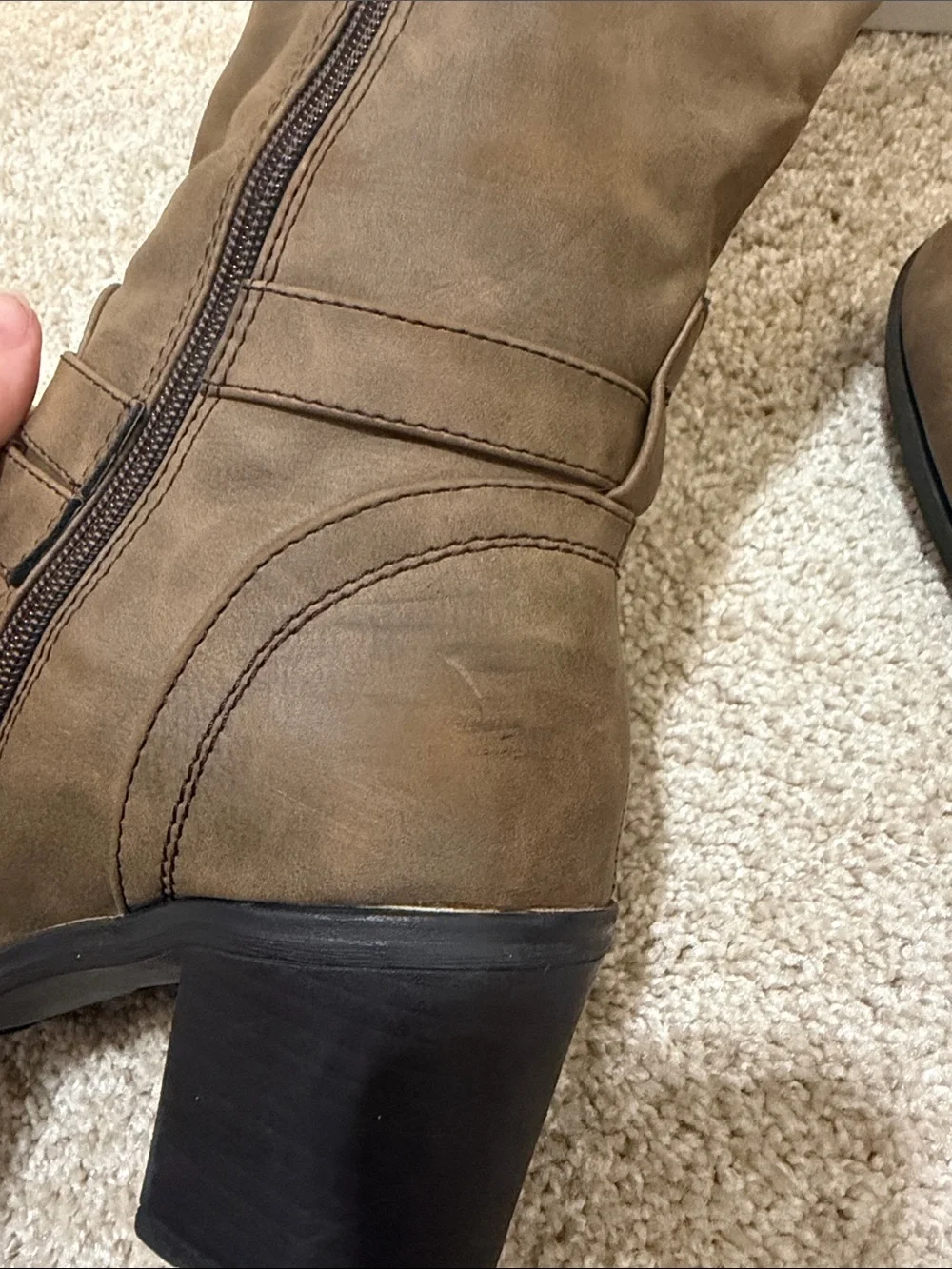 Cato Over-the-Knee Boots in Tan